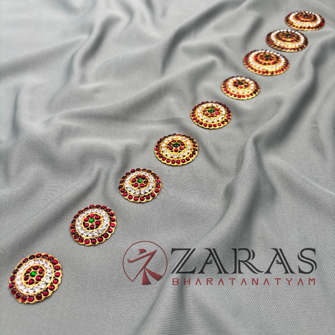Bharatanatyam Dance Jewellery - Kemp Jada Billa CS Round image 0