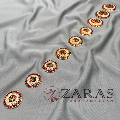 Bharatanatyam Dance Jewellery - Kemp Jada Billa CS Round image 0