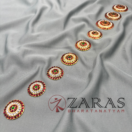 Bharatanatyam Dance Jewellery - Kemp Jada Billa CS Round image 0