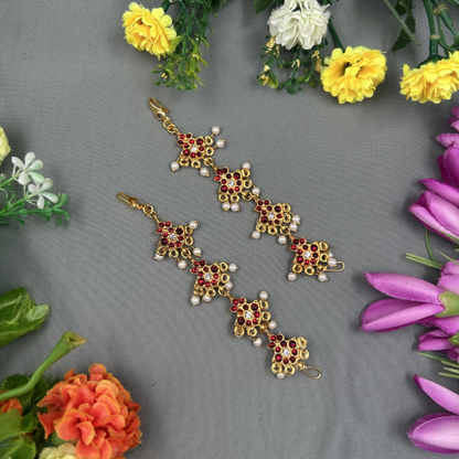 Bharatanatyam Dance Jewellery - Flower Maatal RG Kemp CS image 0
