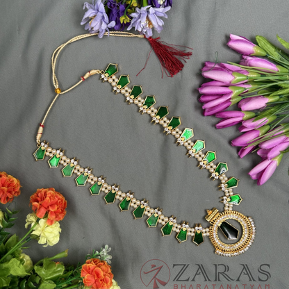 Bharatanatyam Dance Jewellery - Haaram Enamel RG Kemp CS image 0
