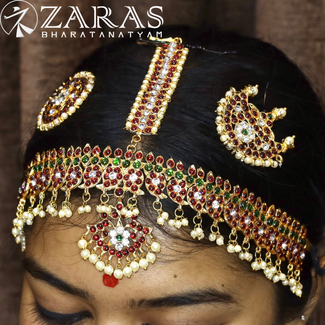 Bharatanatyam Dance Jewellery - Headset Manga CS RG Kemp image 0
