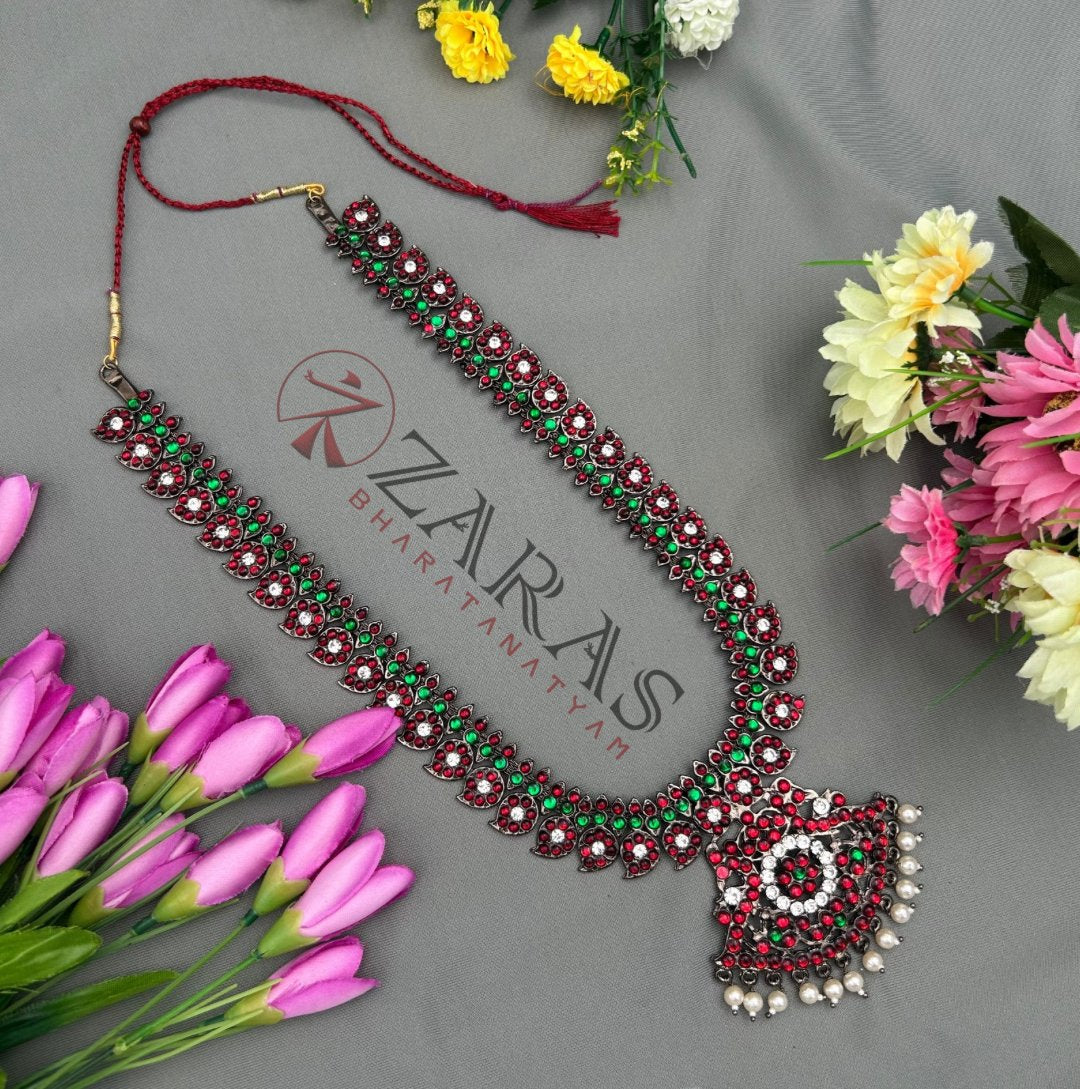 Bharatanatyam Dance Jewellery Black - Haaram RG Kemp Manga Design 3MM image 1
