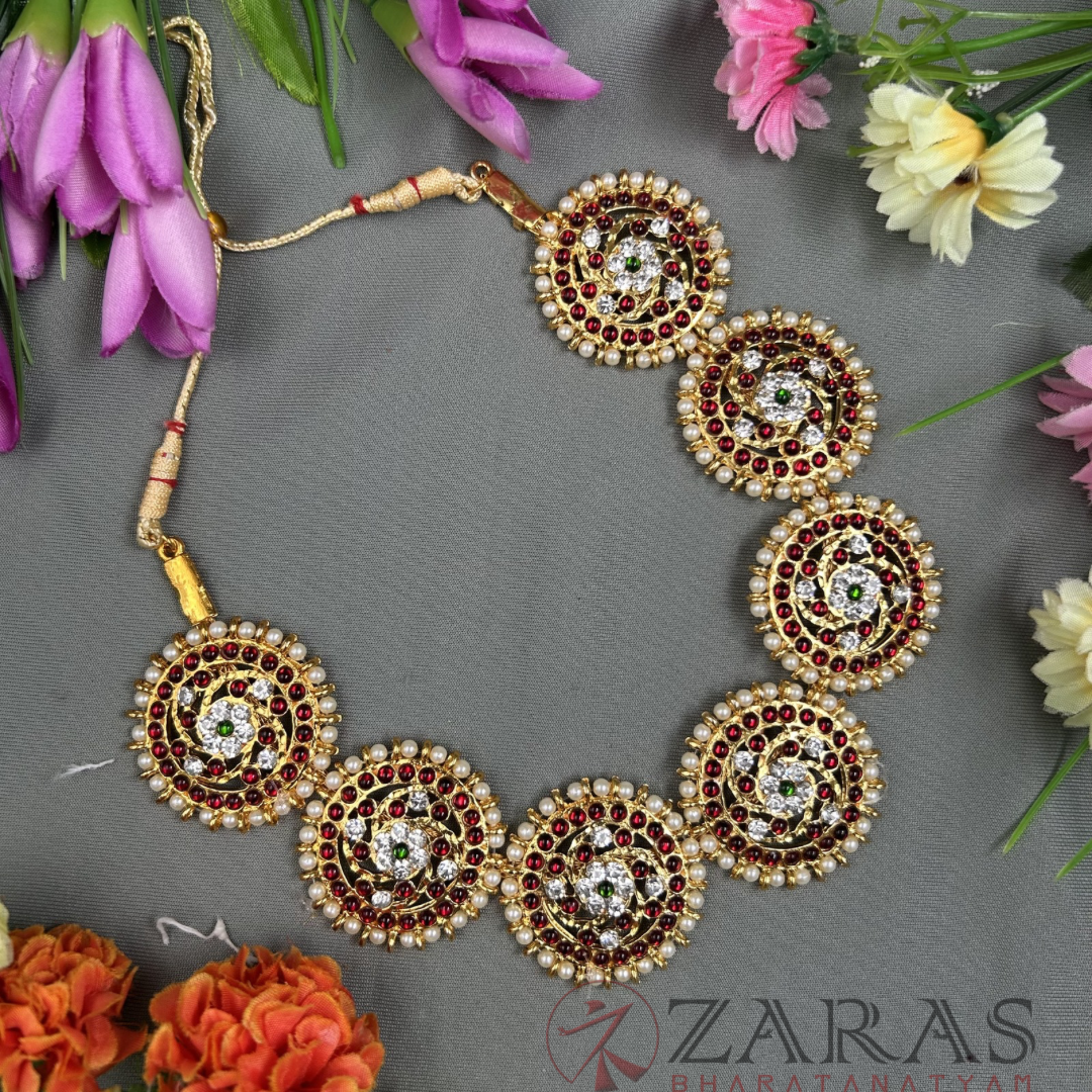 Bharatanatyam Dance Jewellery - Necklace RG Kemp Sun Design image 0