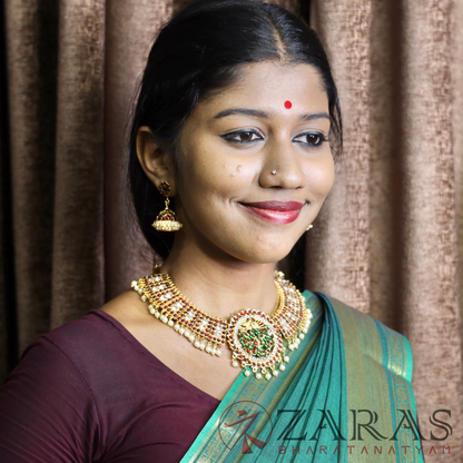 Bharatanatyam Dance Jewellery - Necklace Kemp Nataraj CS GR image 1