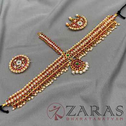 Bharatanatyam Dance Jewellery - Headset Round CS RG Kemp SOW image 3