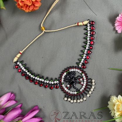 Bharatanatyam Dance Jewellery Black - Nataraj Necklace RG Kemp Beads image 0