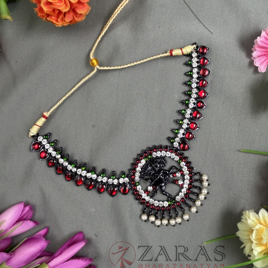 Bharatanatyam Dance Jewellery Black - Nataraj Necklace RG Kemp Beads image 0