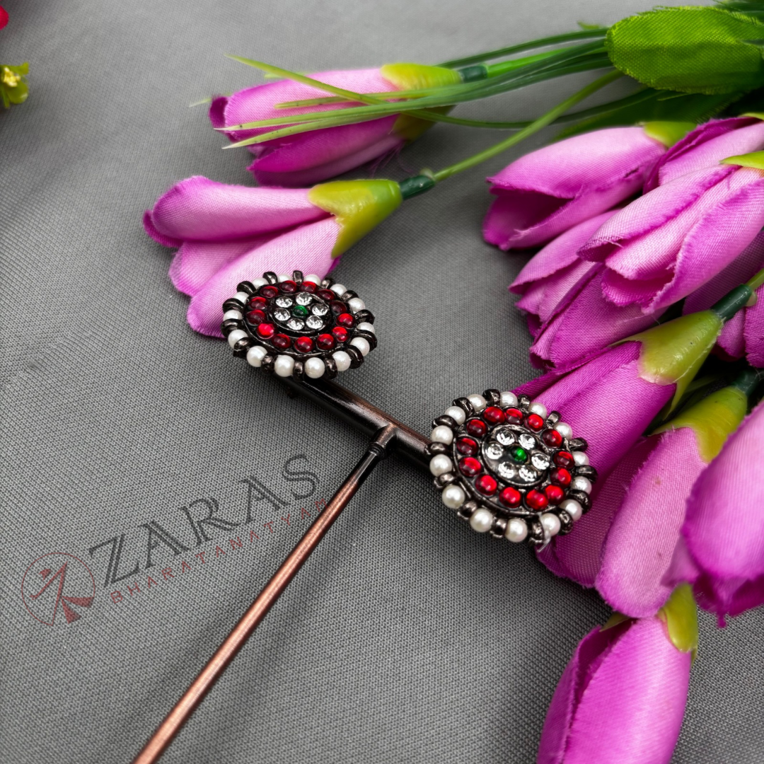 Bharatanatyam Dance Jewellery Black - Kammal RG Kemp image 2