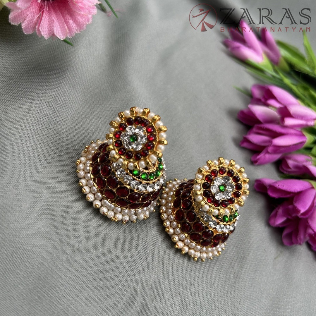 Bharatanatyam Dance Jewellery - 5L Jimiki with Kammal RG Kemp image 1