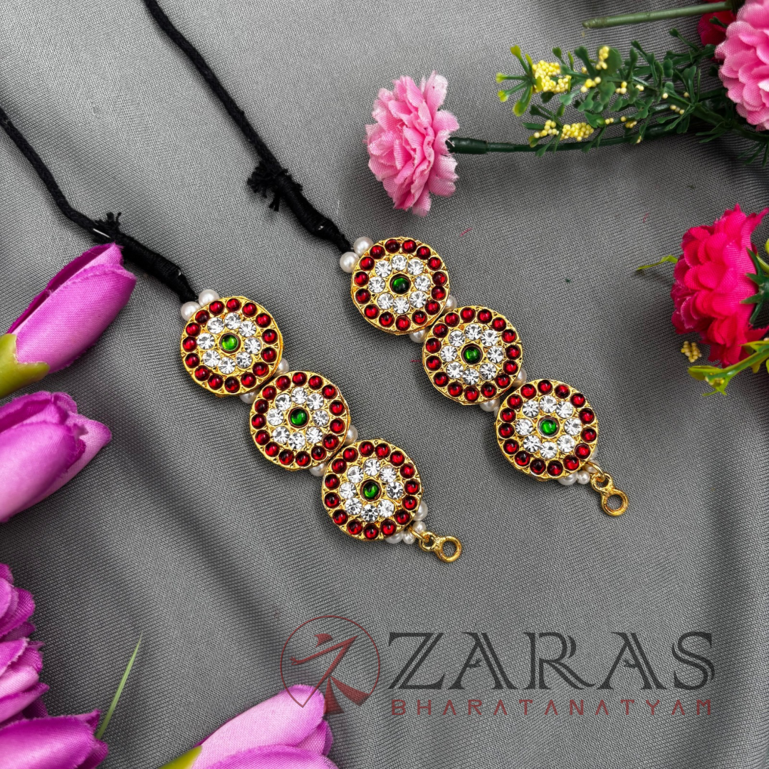 Bharatanatyam Dance Jewellery - Maatal 3 S Round CS RG Kemp image 0