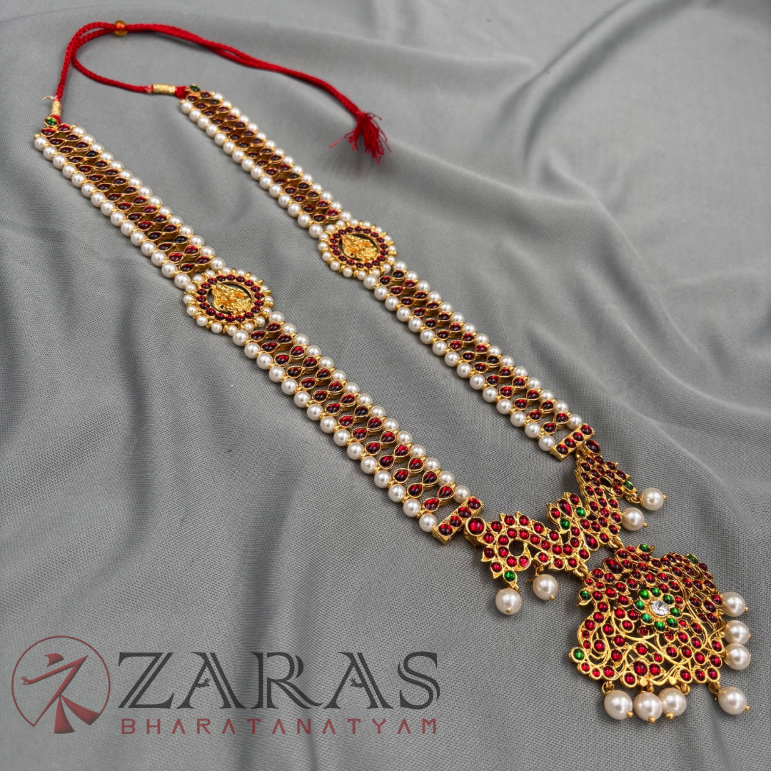 Bharatanatyam Dance Jewellery - Haaram Lakshmi Design RG Kemp SB image 3