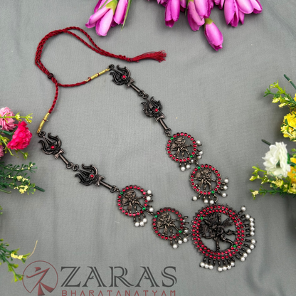 Bharatanatyam Dance Jewellery Black - Nadaraj & Sulam Balls RG kemp Haaram image 1