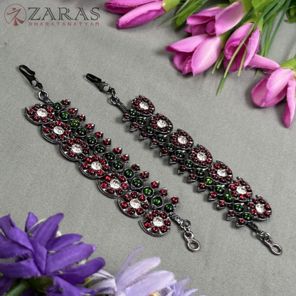Bharatanatyam Dance Jewellery Black - Maatal Manga RG Kemp CS Pearls image 1