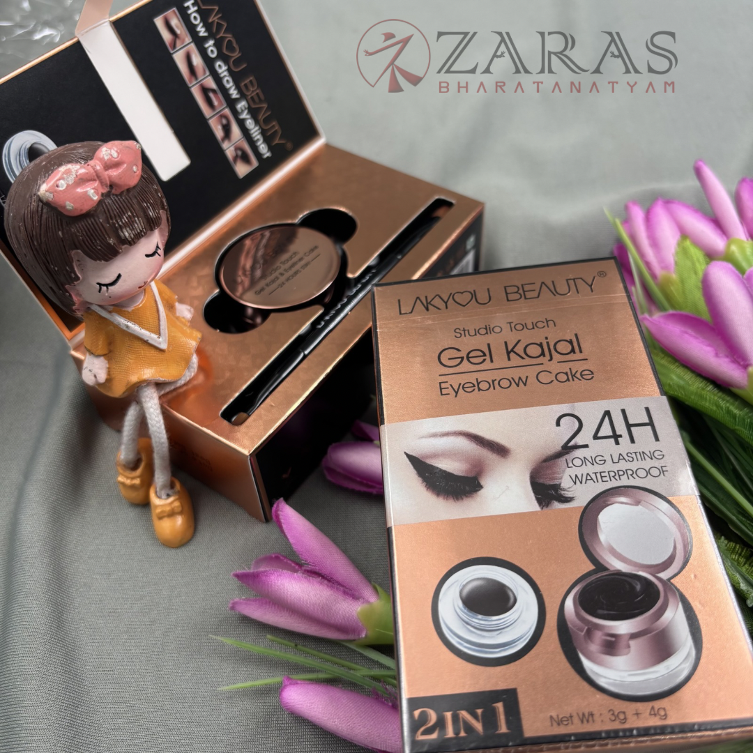 Bharatanatyam Dance Makeup Products - Gel Kajal Black (Lakyou Beauty) image 3