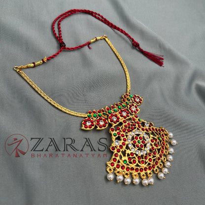 Bharatanatyam Dance Jewellery - Necklace Manga with Padak RG Kemp image 1