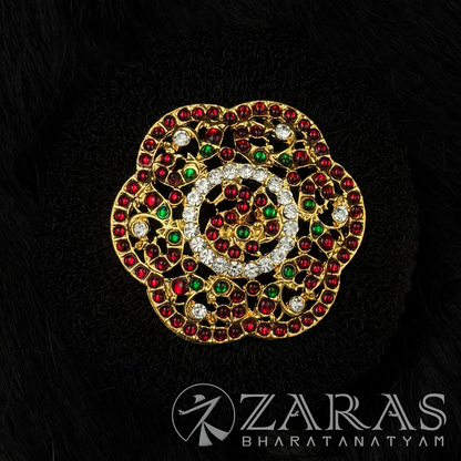 Bharatanatyam Dance Jewellery - Rakodi Peacock CS RG Kemp Flower image 0
