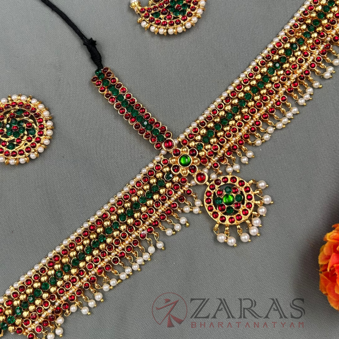 Bharatanatyam Dance Jewellery - Headset Sow G Pearls RG Kemp CS B image 0