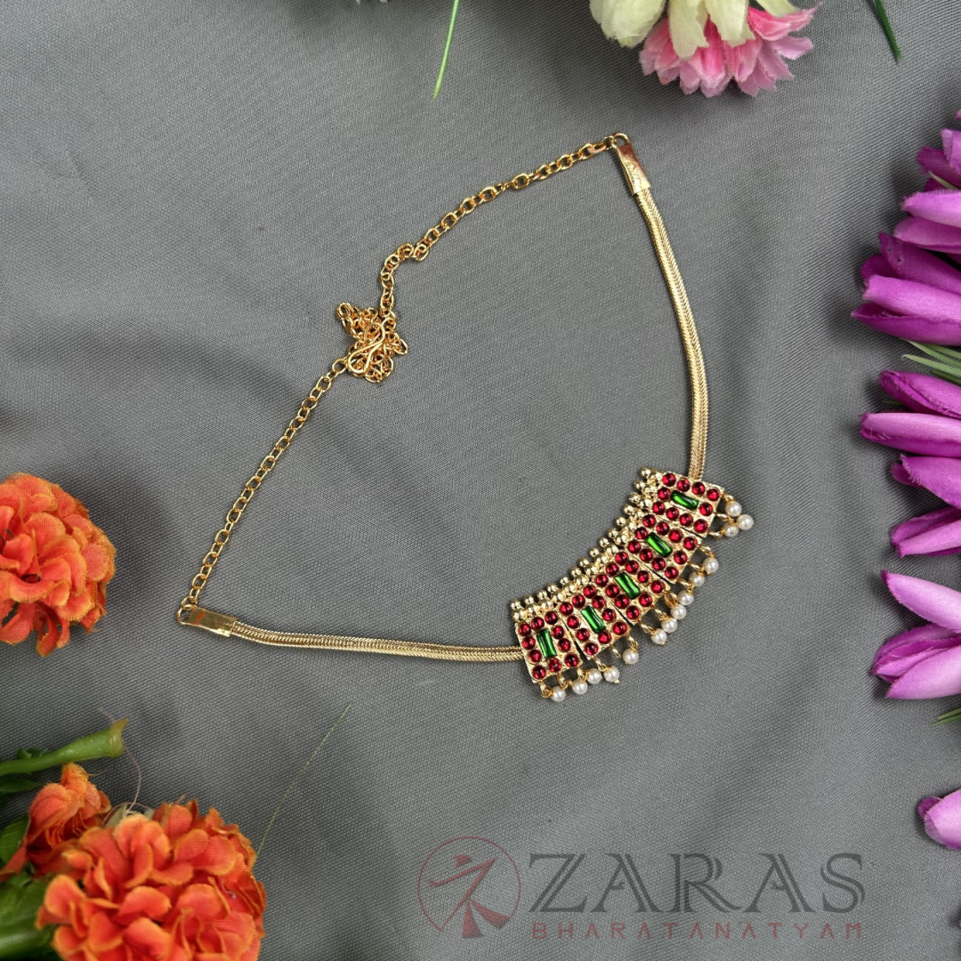 Bharatanatyam Dance Jewellery - Necklace Poothaali RG Kemp Choker Type image 0
