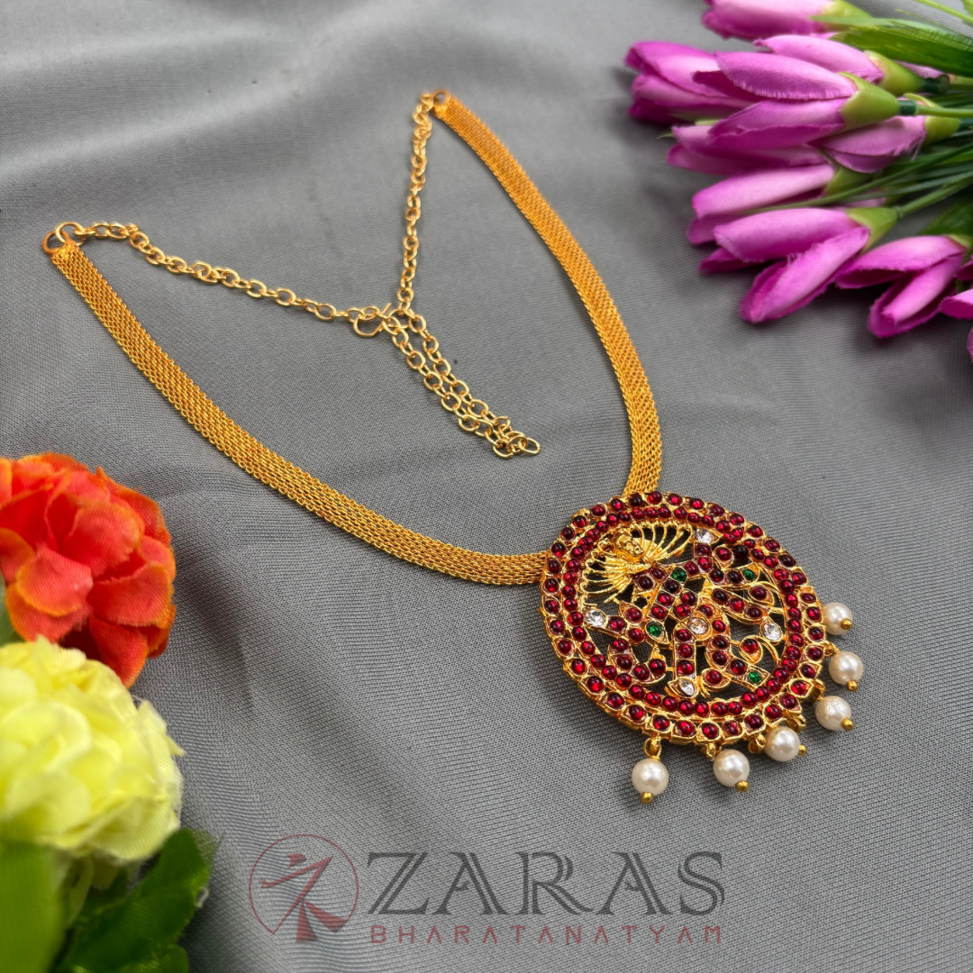 Bharatanatyam Dance Jewellery Necklace - Round Nadaraj RG Kemp Cha image 1