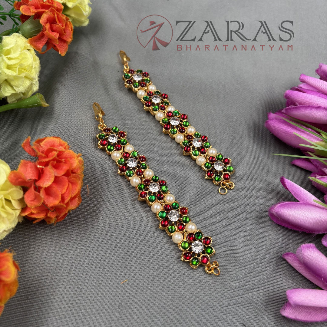 Bharatanatyam Dance Jewellery - Flower Maatal RG Kemp CS image 1