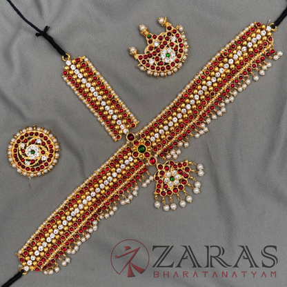 Bharatanatyam Dance Jewellery - Headset Balls Leaf CS RG Kemp image 2