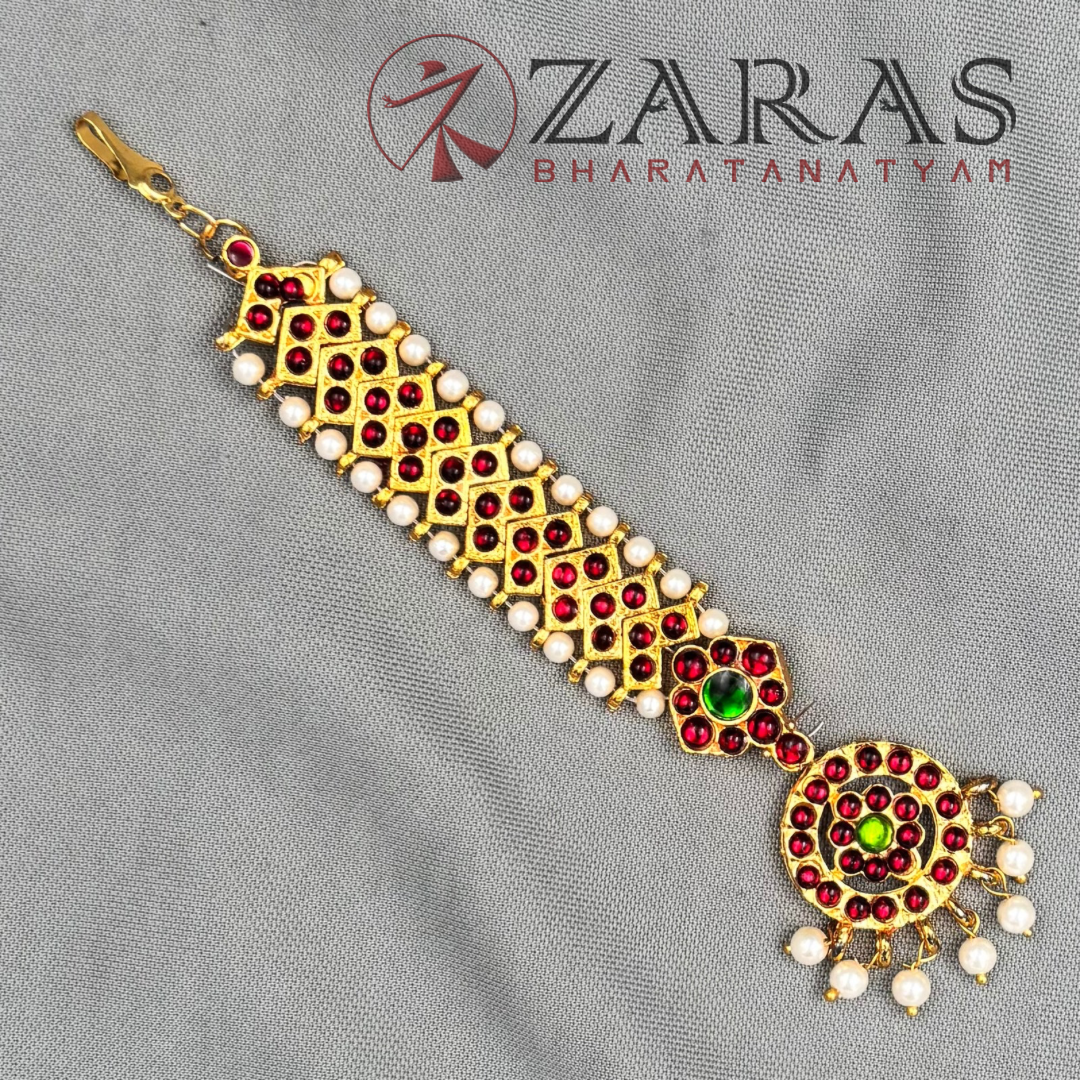Bharatanatyam Dance Jewellery - Round & V RG Kemp Netti Chutti image 2