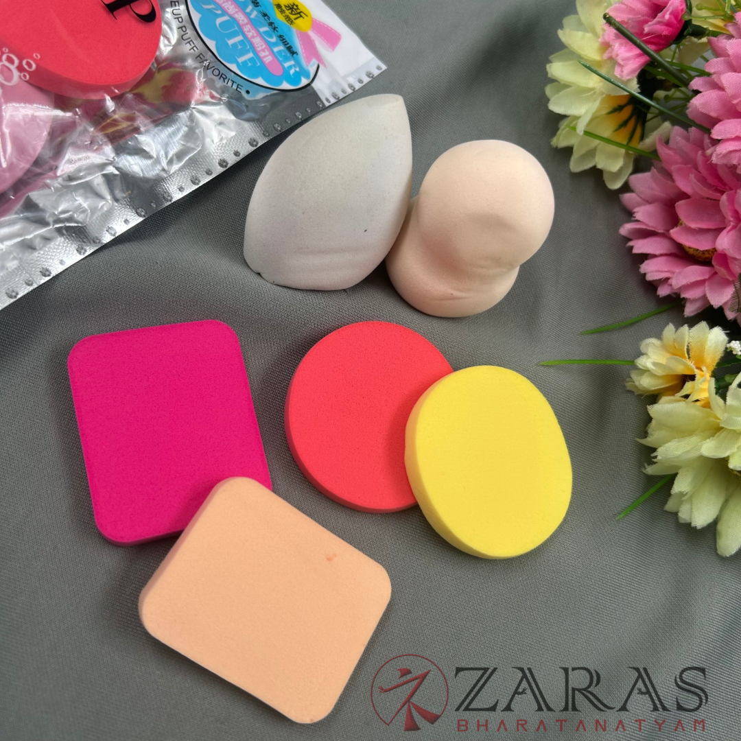 Bharatanatyam Dance Makeup Products - Blender Sponge (Set of 6 Pcs) image 0