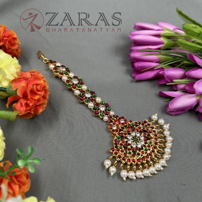 Bharatanatyam Dance Jewellery - Flower RG Kemp Netti Chutti image 1