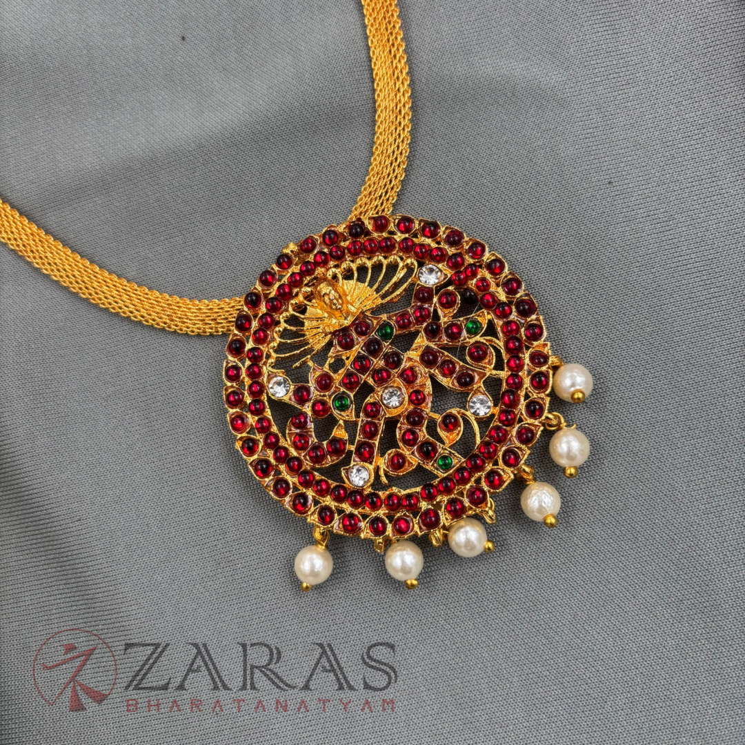 Bharatanatyam Dance Jewellery Necklace - Round Nadaraj RG Kemp Cha image 2