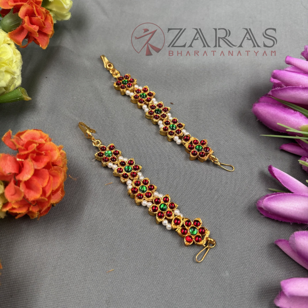 Bharatanatyam Dance Jewellery - Flower Maatal RG Kemp CS image 1