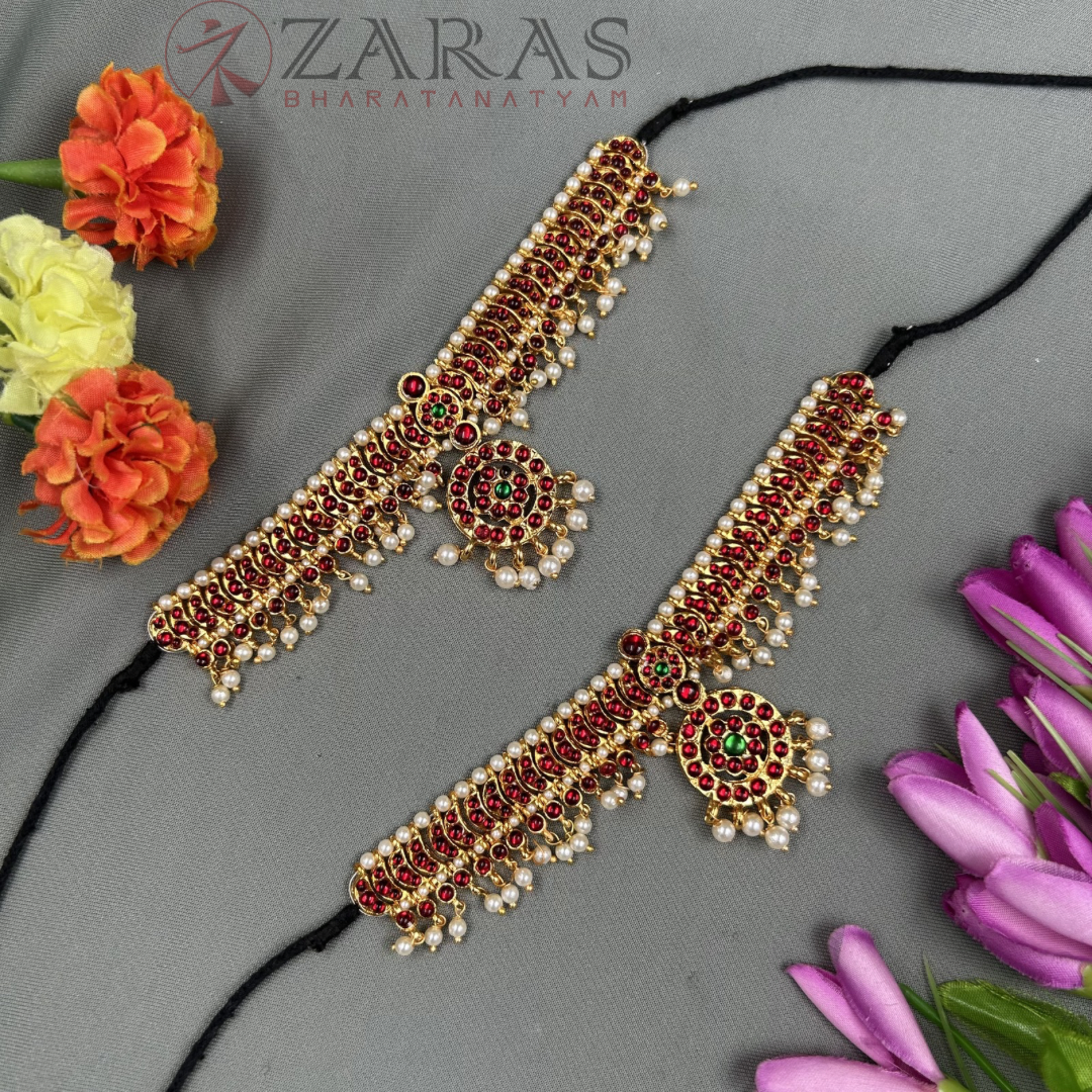 Bharatanatyam Dance Jewellery - C Beads RG Kemp Vangi / Baaju Bandh image 0