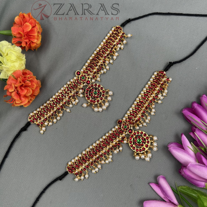 Bharatanatyam Dance Jewellery - C Beads RG Kemp Vangi / Baaju Bandh image 0