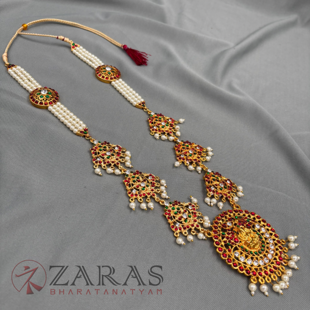Bharatanatyam Dance Jewellery - Haaram Lakshmi Design RG Kemp image 3