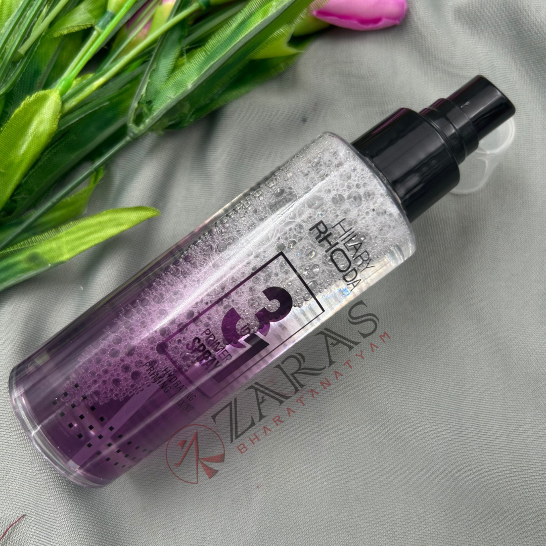 Bharatanatyam Dance Makeup Products - Primer Spray 3 in 1 (Hilary Rhoda) image 2