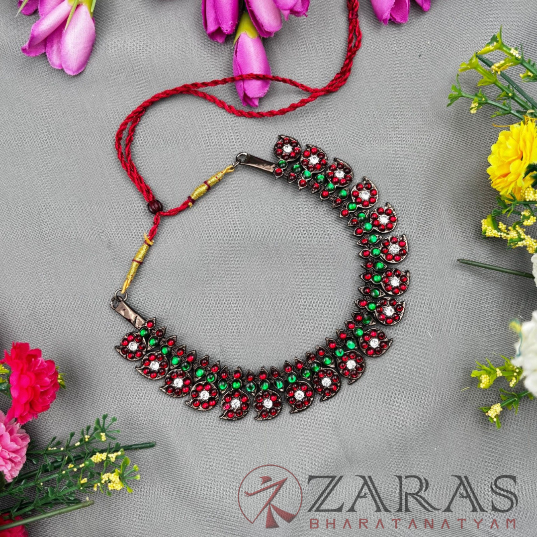 Bharatanatyam Dance Jewellery Black - Necklace Manga Design RG Kemp CS image 2