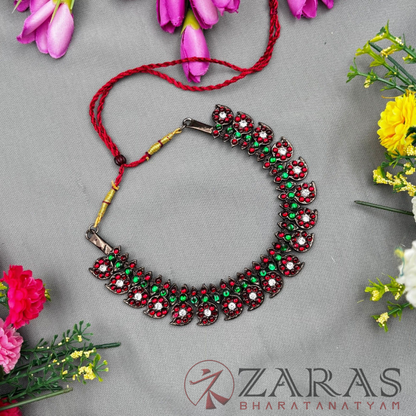 Bharatanatyam Dance Jewellery Black - Necklace Manga Design RG Kemp CS image 2