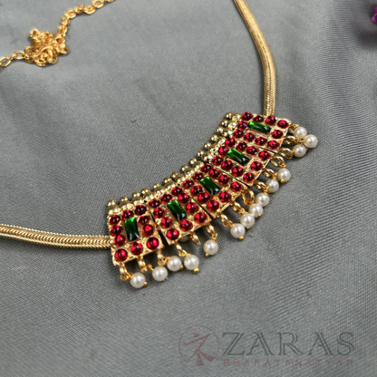 Bharatanatyam Dance Jewellery - Necklace Poothaali RG Kemp Choker Type image 2