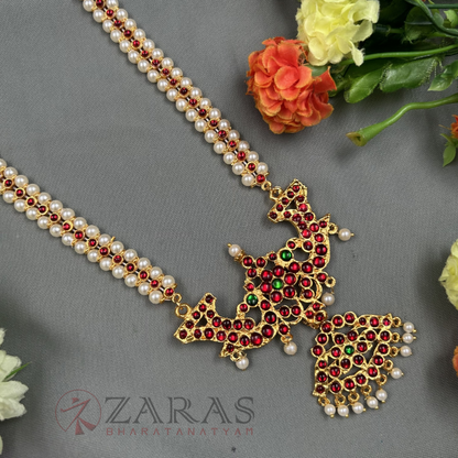 Bharatanatyam Dance Jewellery Haaram - Lettika RG kemp CS Maalai / Long Haaram image 1