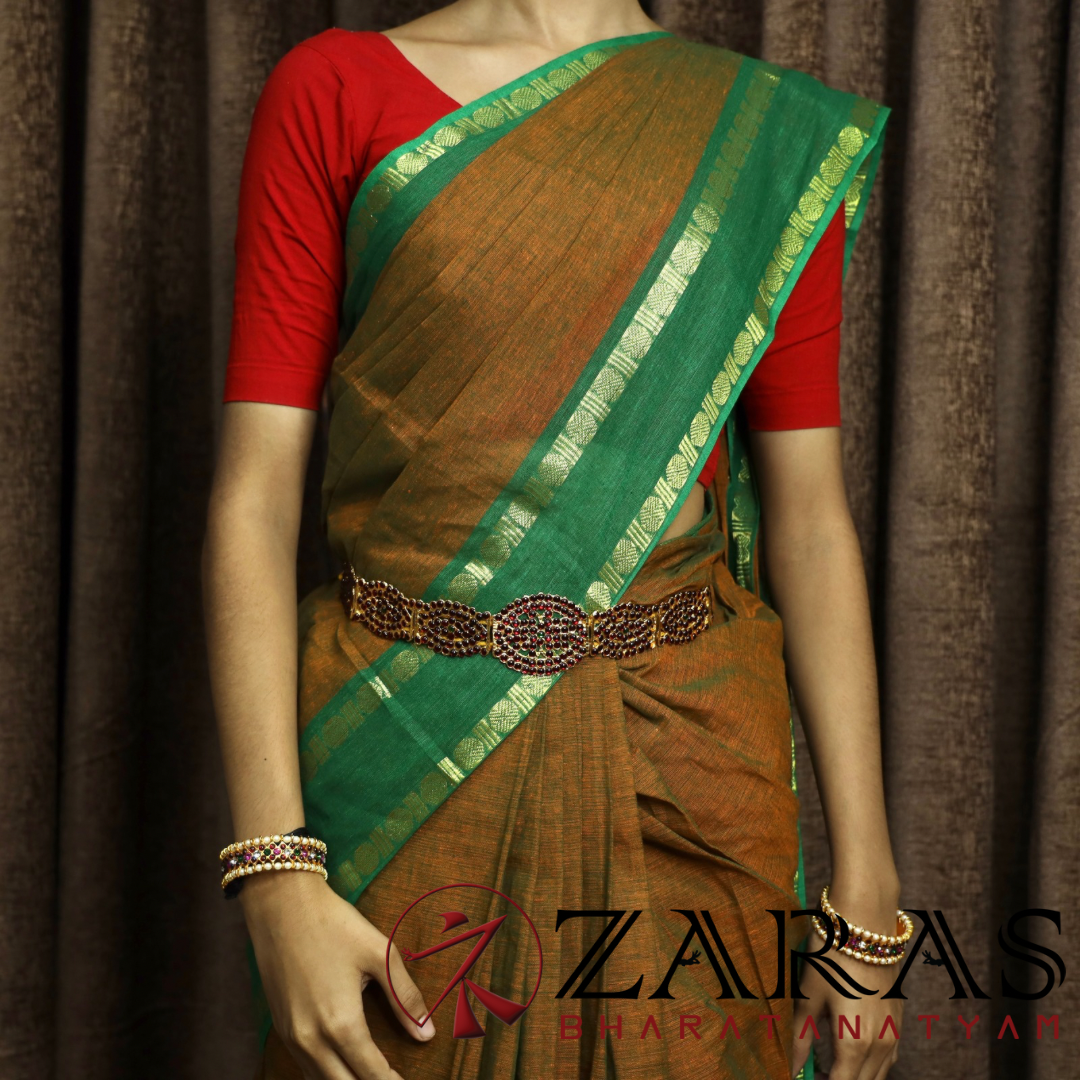 Bharatanatyam Dance Jewellery - RG BC Hip Belt Kemp (Ottiyanam) image 1