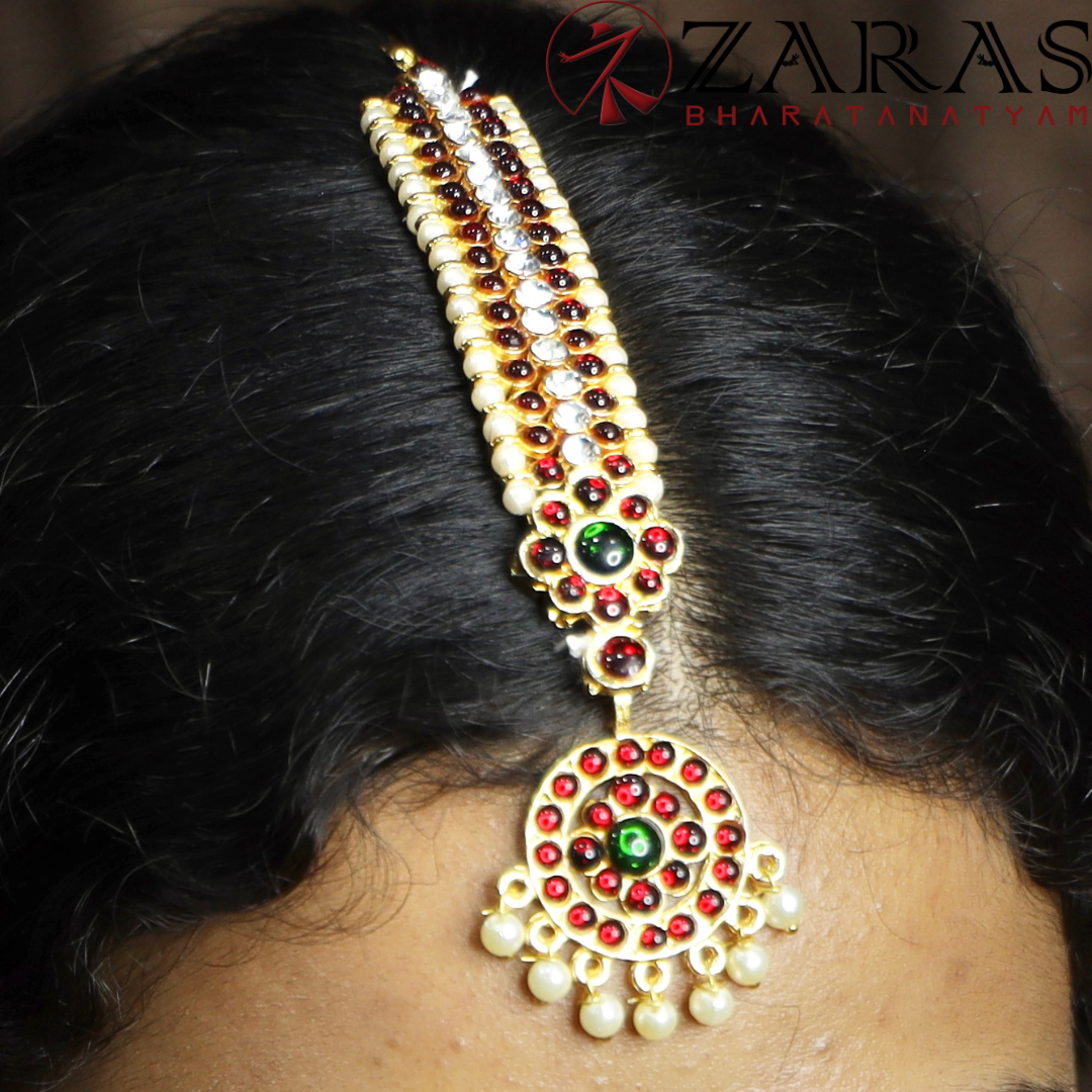 Bharatanatyam Dance Jewellery - Sow Round RGS Kemp Netti Chutti image 0