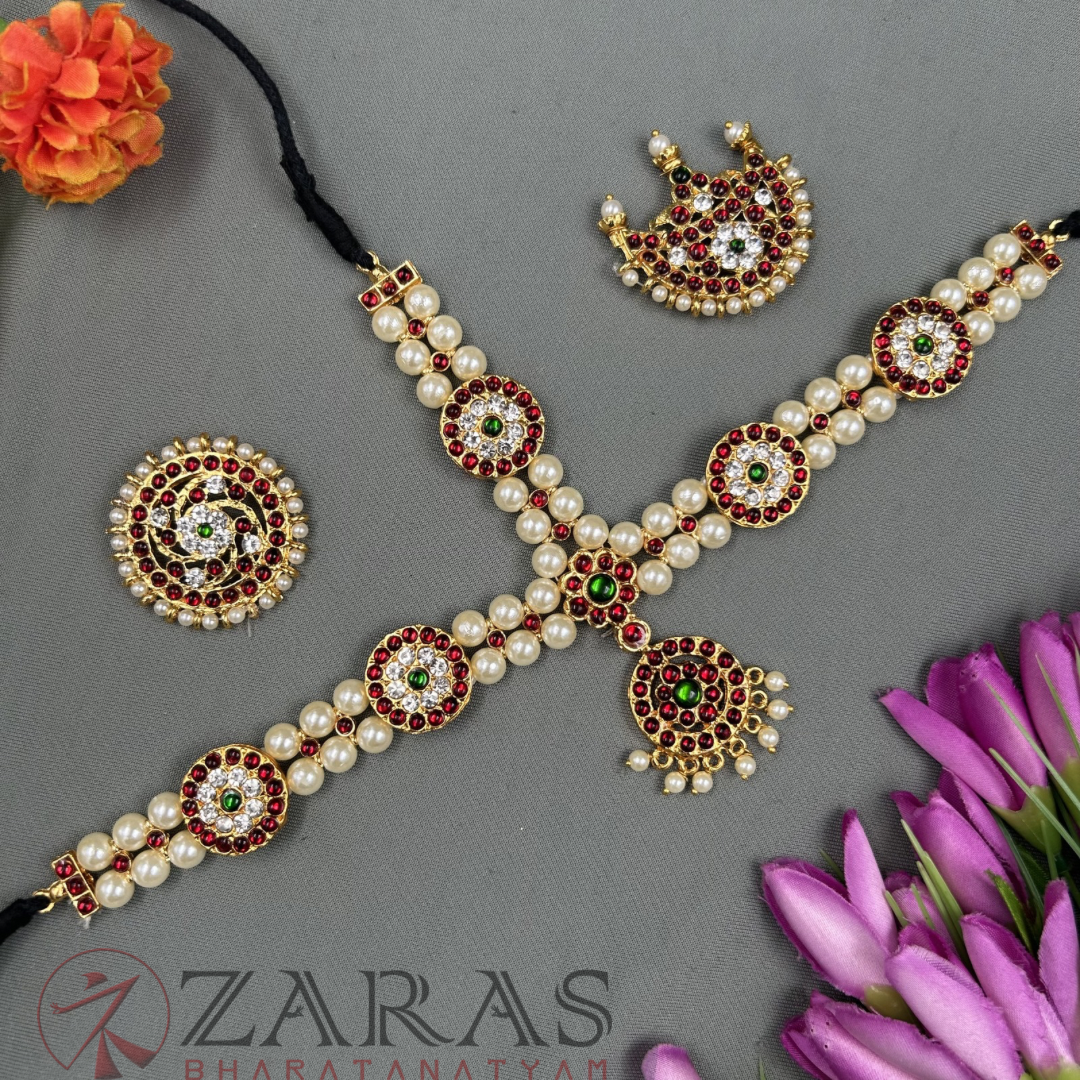 Bharatanatyam Dance Jewellery - Headset Round Sandal Balls RG Kemp image 0