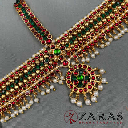 Bharatanatyam Dance Jewellery - Headset Sow G Pearls RG Kemp CS B image 1