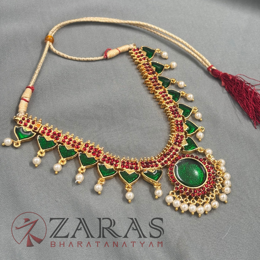 Bharatanatyam Dance Jewellery - Necklace Round & V Design RG Kemp image 3