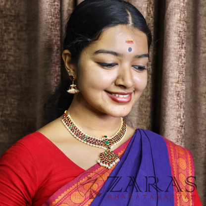 Bharatanatyam Dance Jewellery - Necklace Kemp Do Til RG Le image 1