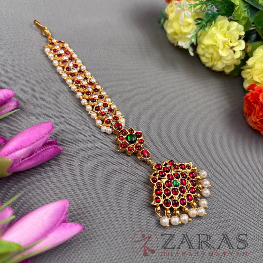 Bharatanatyam Dance Jewellery - Leaf & V RG Kemp Netti Chutti image 1