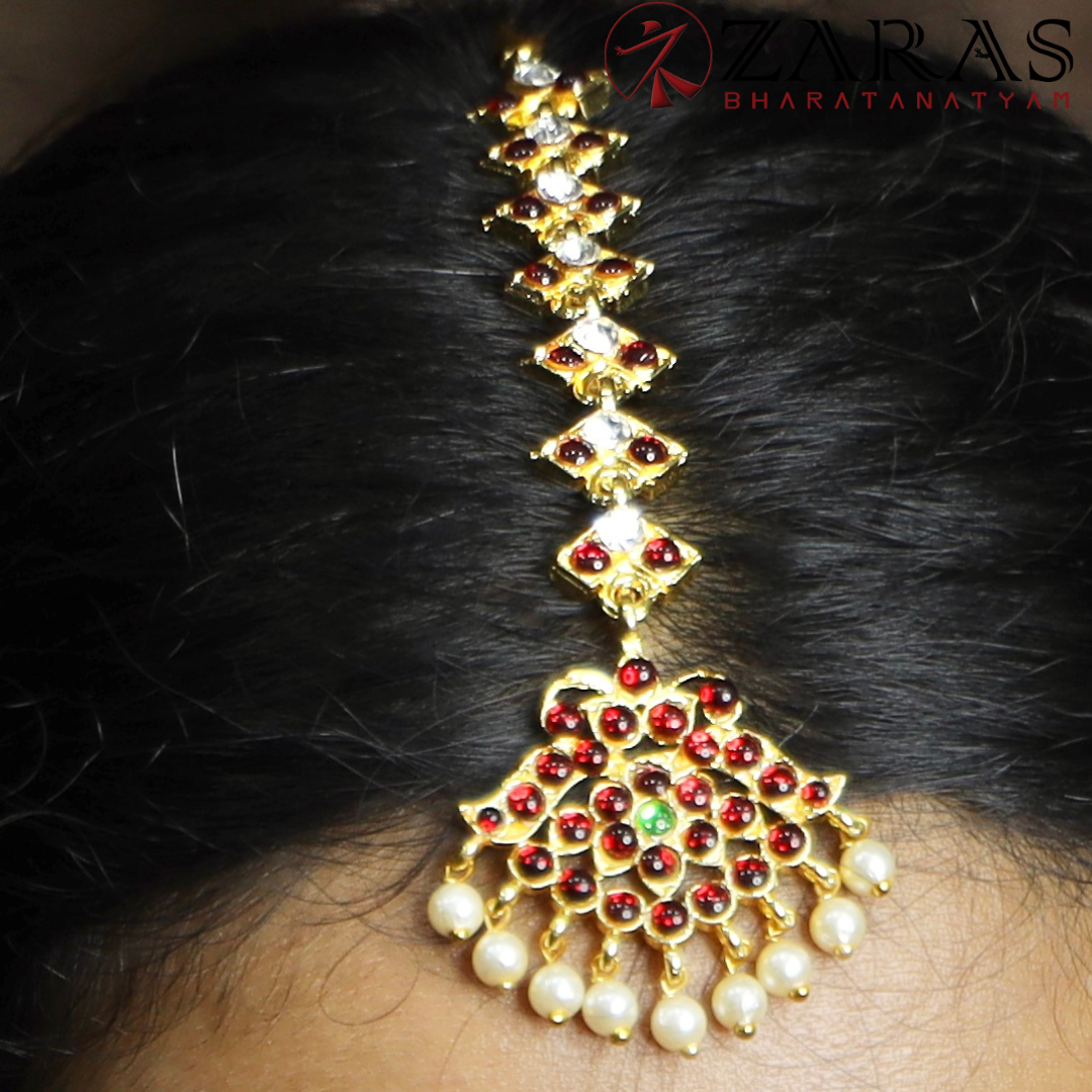 Bharatanatyam Dance Jewellery - V Leaf RG Kemp Netti Chutti image 0