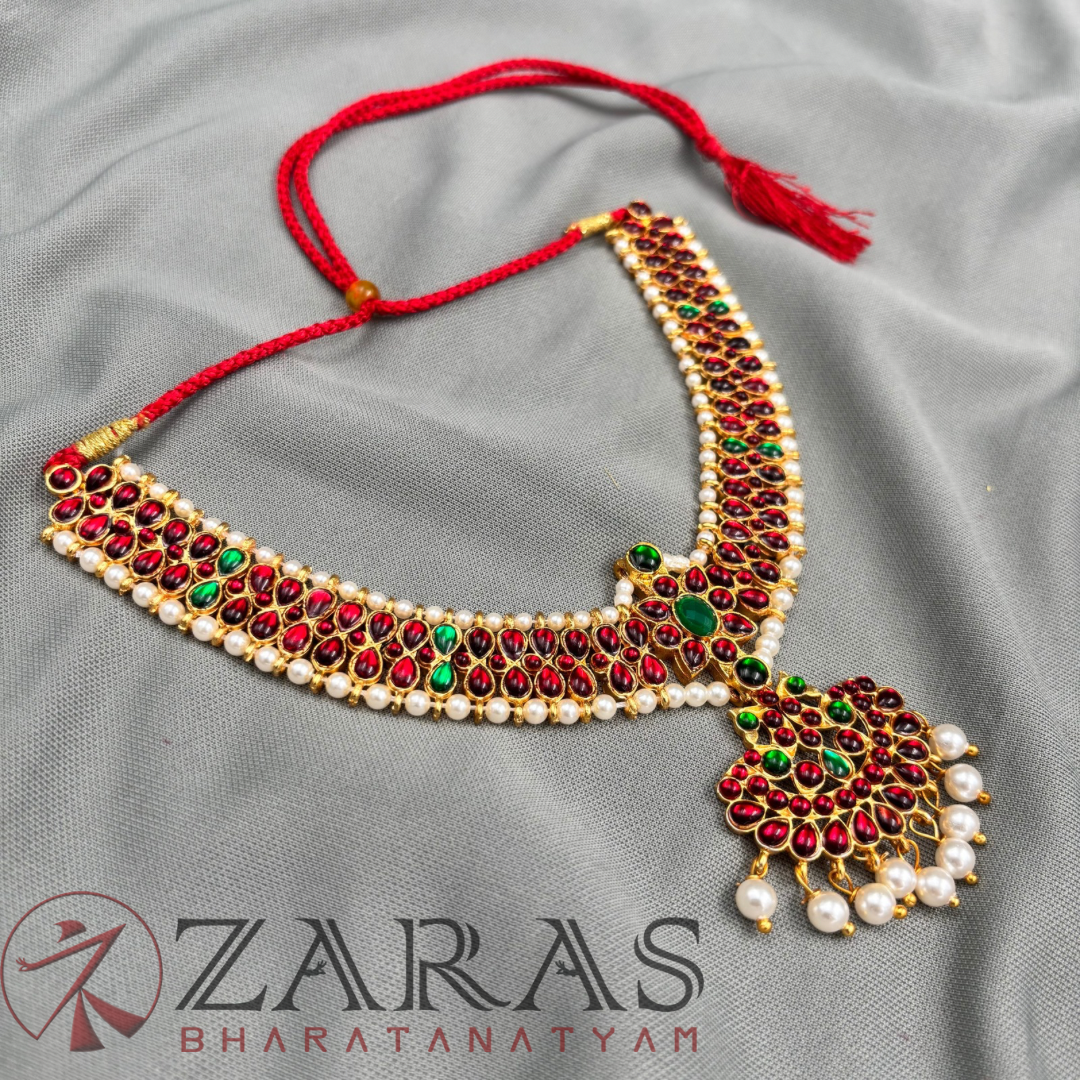 Bharatanatyam Dance Jewellery - Necklace Kemp Do Til RG Le image 2