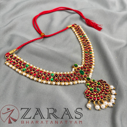 Bharatanatyam Dance Jewellery - Necklace Kemp Do Til RG Le image 2