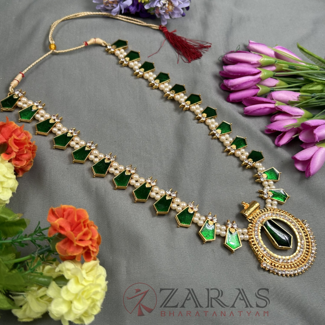 Bharatanatyam Dance Jewellery - Haaram Enamel RG Kemp CS image 2